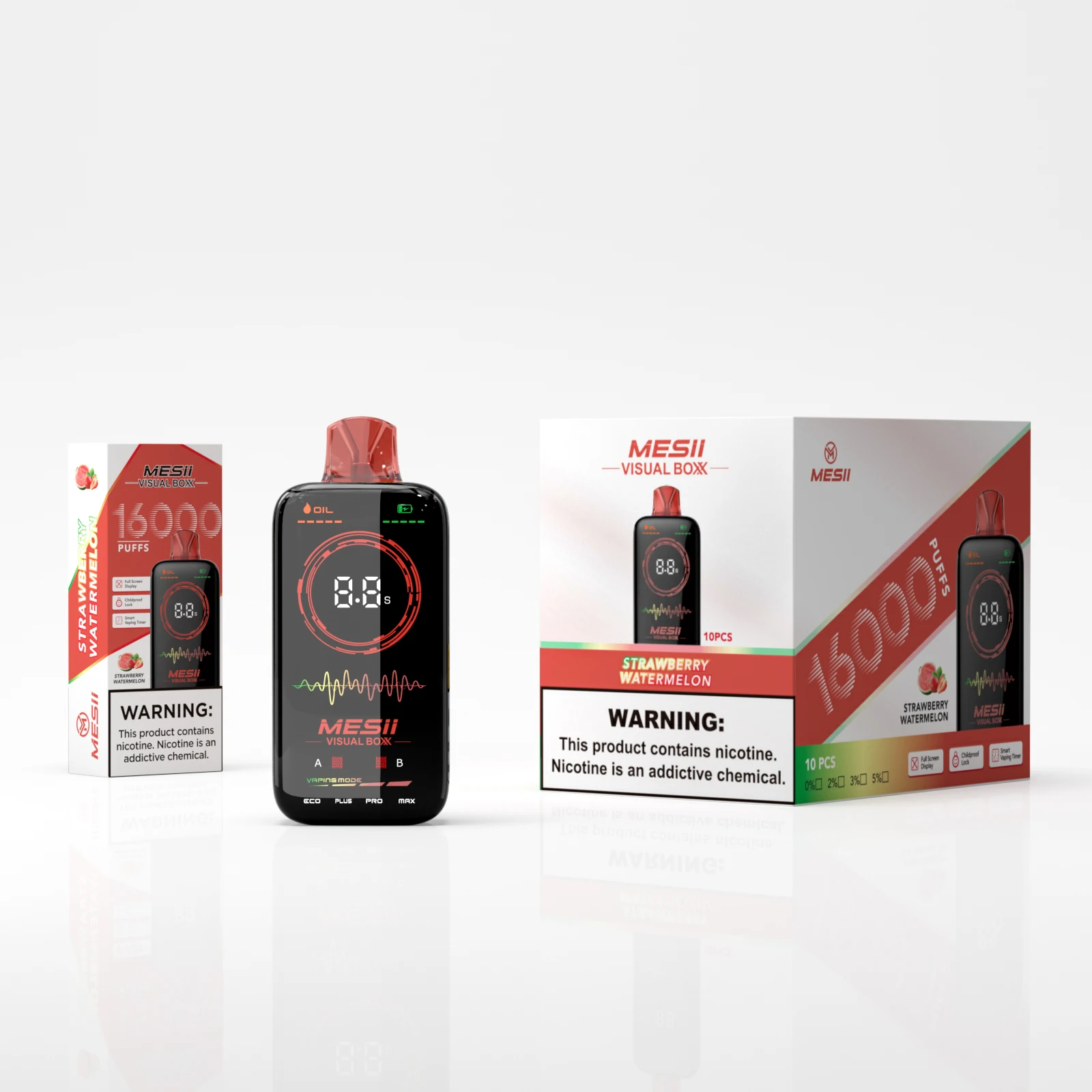 

Retail Electronic Cigarettes With LED 16000 Puffs