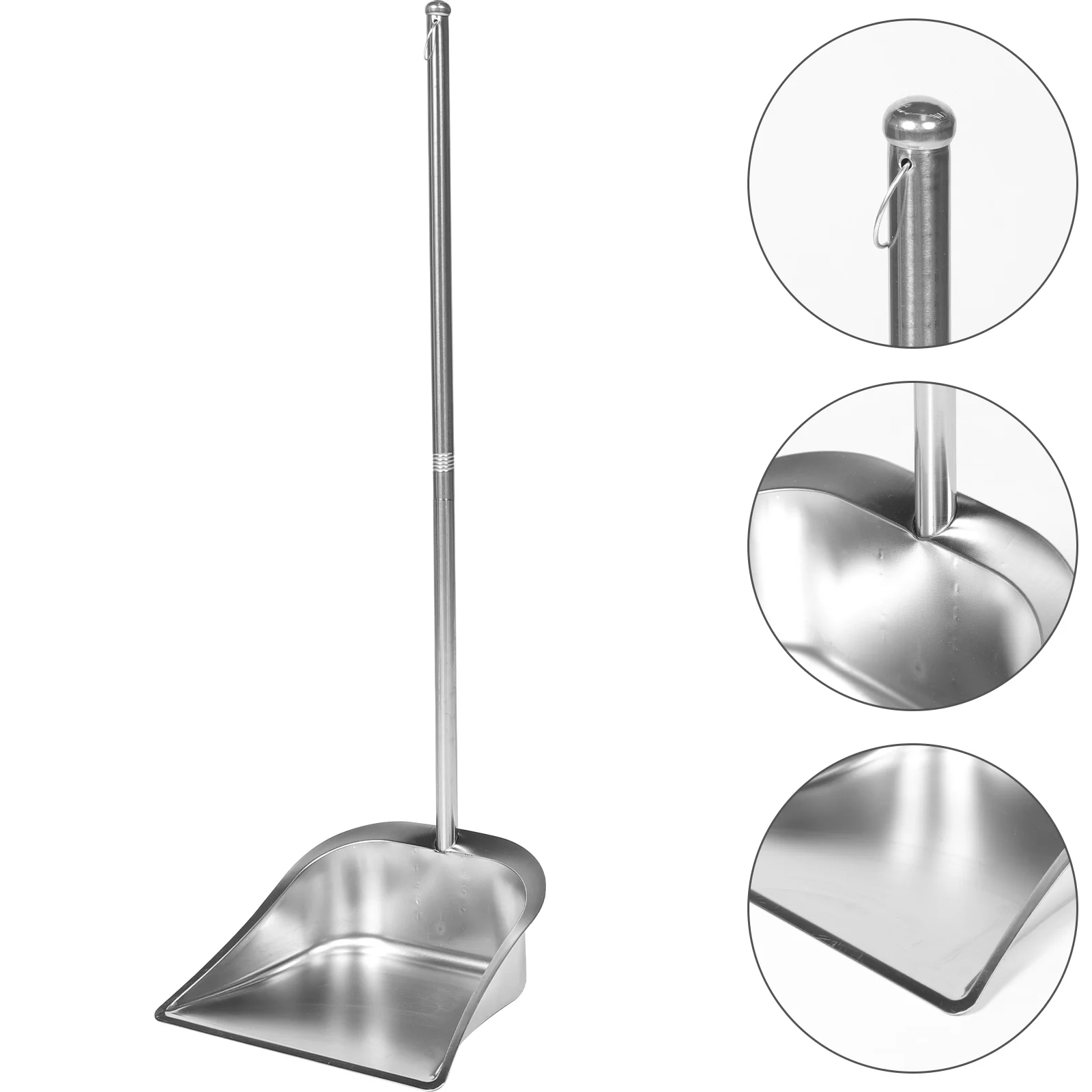 

Household Reusable Dustpan Stainless Steel Broom Outdoor Long Handled Garbage