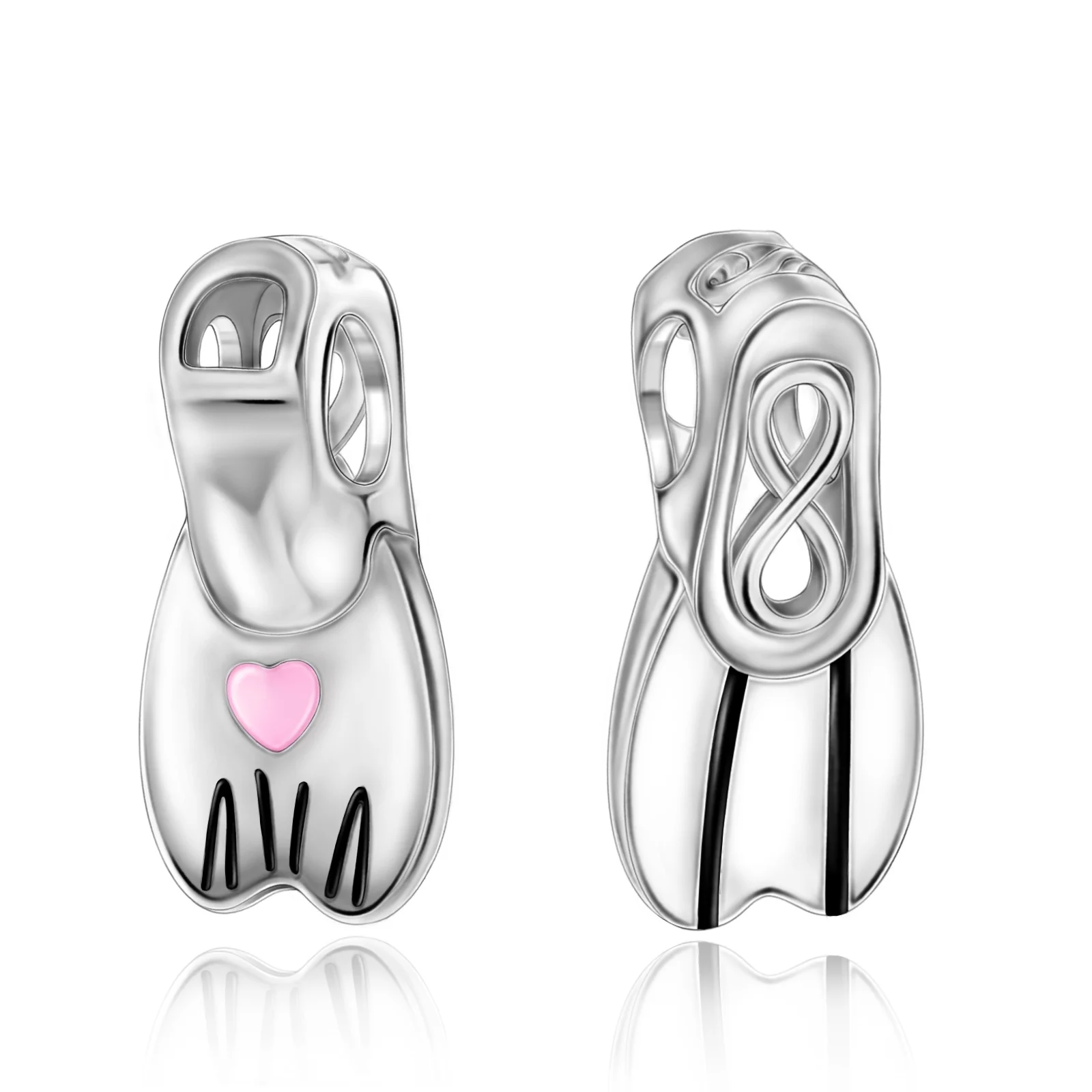 Huoonew Fit Original Pan Charm Bracelet  925 Silver Scuba Diving Shoe Helmet Dress Equipment Bead For Making Teens Berloque 5