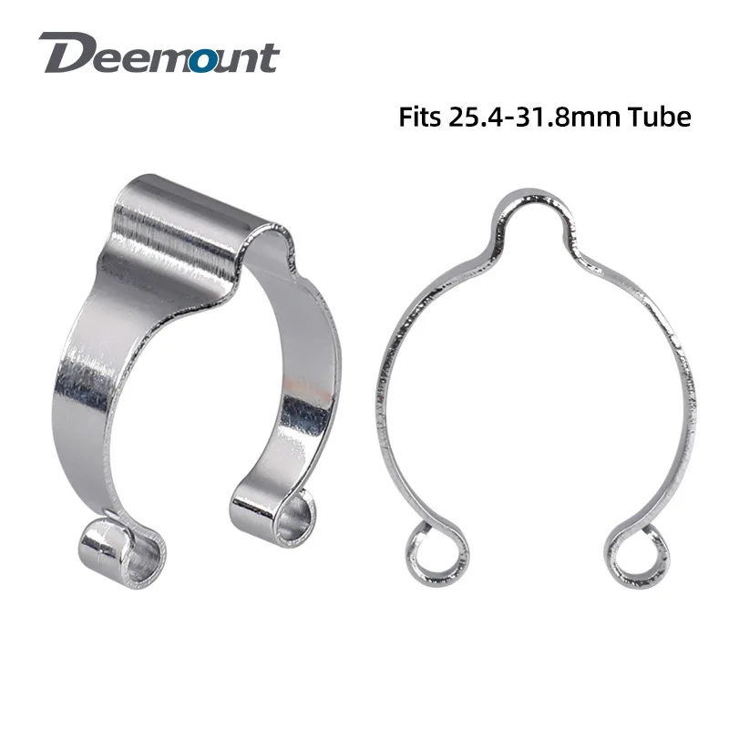 Bicycle Parts Brake Cable Housing Fixed Clamp Electro-plated Derailleur Shifter Cable Hose Guide C-clip 25.4/28.6/29.7/31.8mm Tube Fit