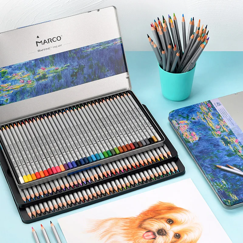 マルコラフィン-油色鉛筆、描画スケッチ、鉛筆、学用品、オイル