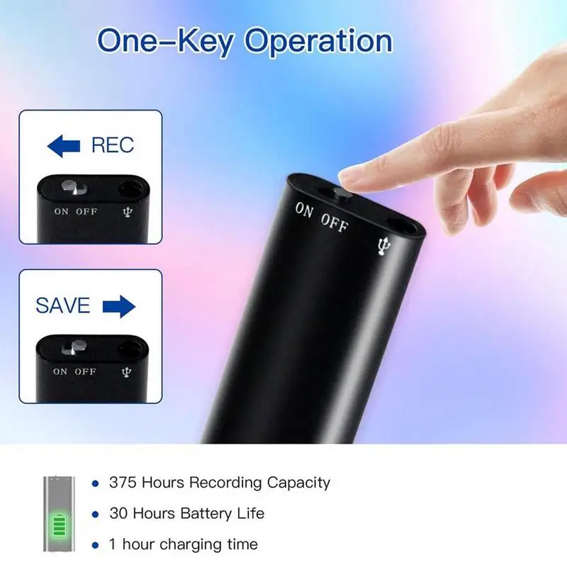 Mini USB Audio Recorder Multi-Purpose Voice Recording Tool small Voice Recorder Pen for Meetings Lectures Court Business trips