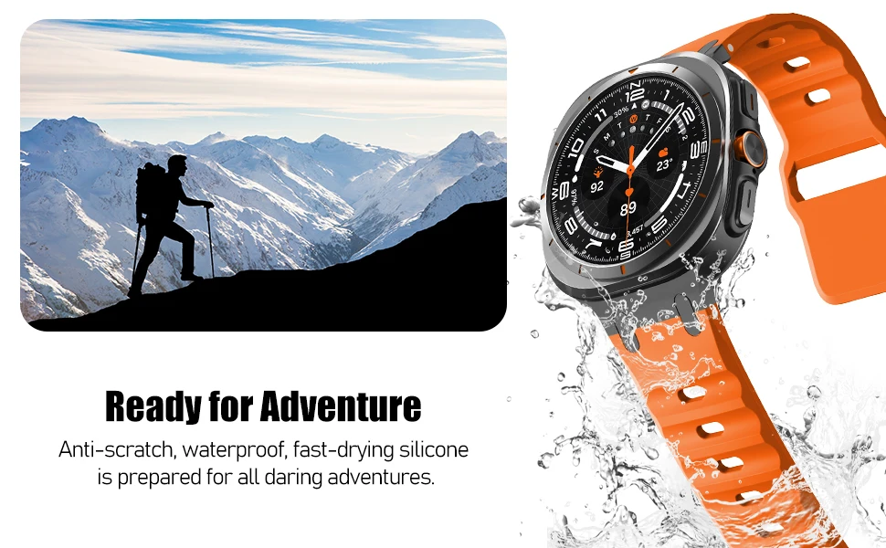 Band für Samsung Galaxy Watch Ultra 47mm Zubehör Sport Metall + Silikon Handgelenk Gürtel Armband Correa Galaxy Watch Ultra Straps – Detail 3