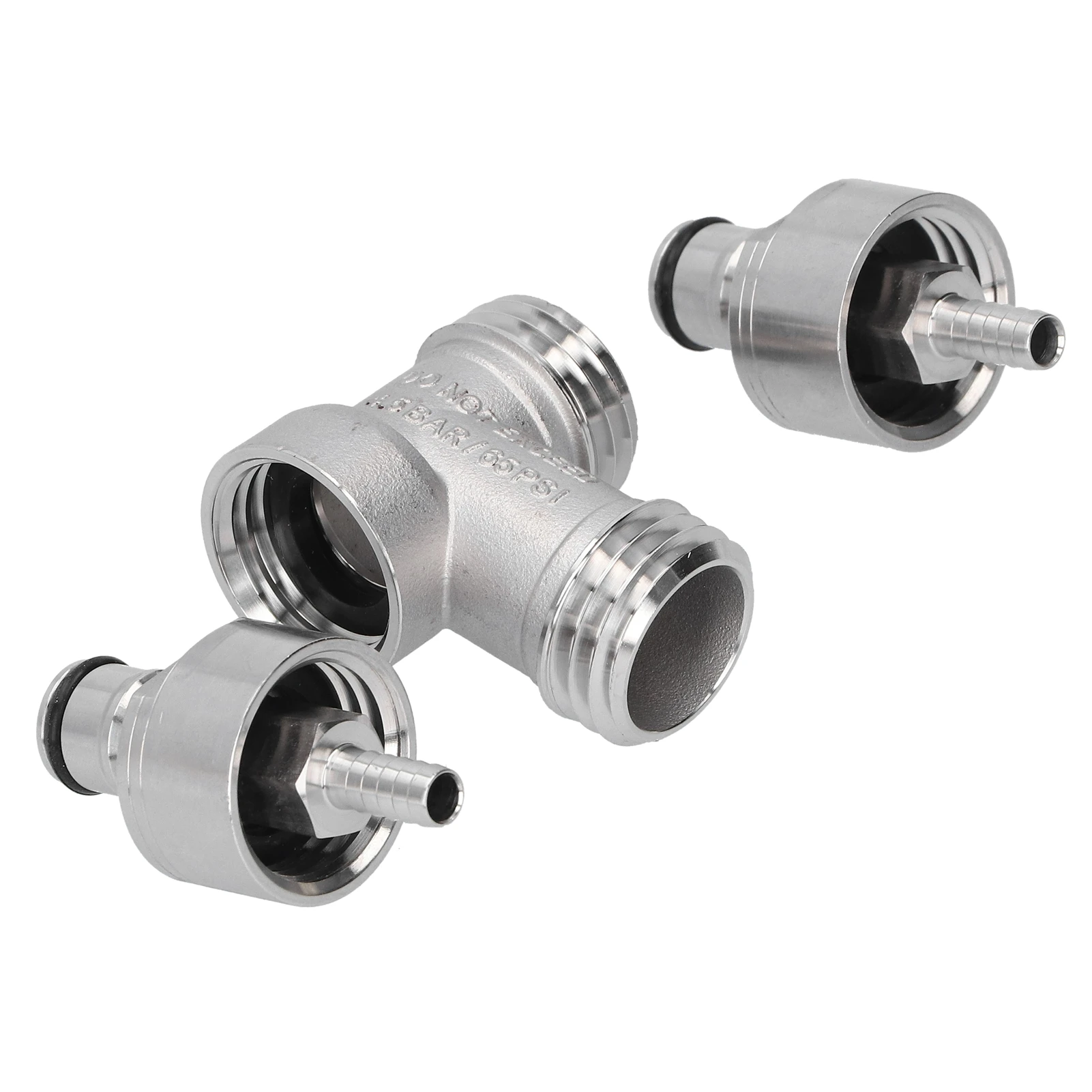 Brewing Converter Easy To Install Reusable PCO 1881 Standard Thread Stainless Steel Brewing Adapter Sturdy for PET Bottle