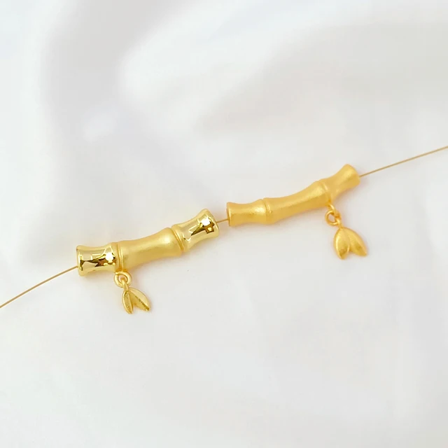 Discover the Beauty of Copper Clad 18K Gold Bamboo Bend Beading DIY