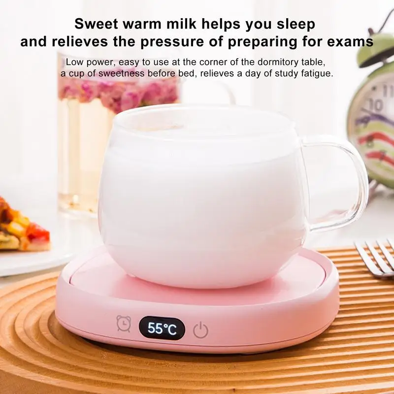 Mug Warmer 3 Temperature Desk Coffee Warmer Beverage Warmers 8H Auto Shut Off Smart Cup Warmer Thermostat Coaster For Hot Coffee