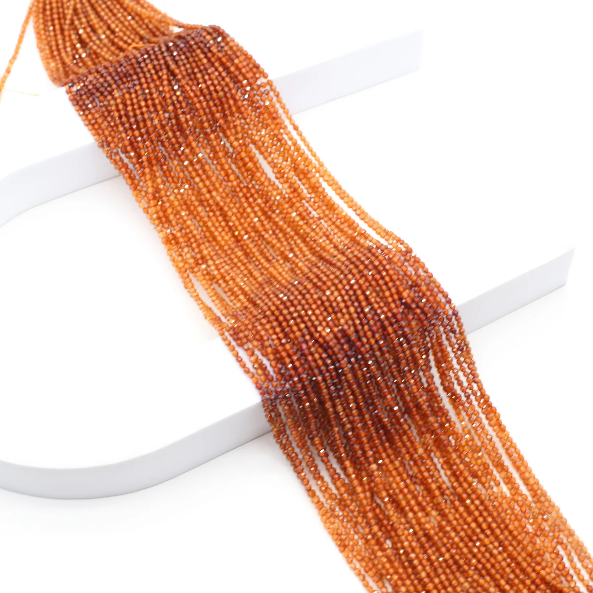 5 Strings Wholesale Natural Stone Garnet Gradual Beads Jewelry Making DIY Necklace Bracelet Earring Accessories Gift 2mm