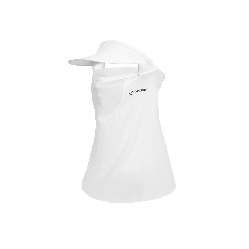 Maschera estiva, parasole da esterno in seta ghiacciata, protezione per il collo, tesa traspirante e resistente ai raggi UV, maschera solare integrale_voghion.com