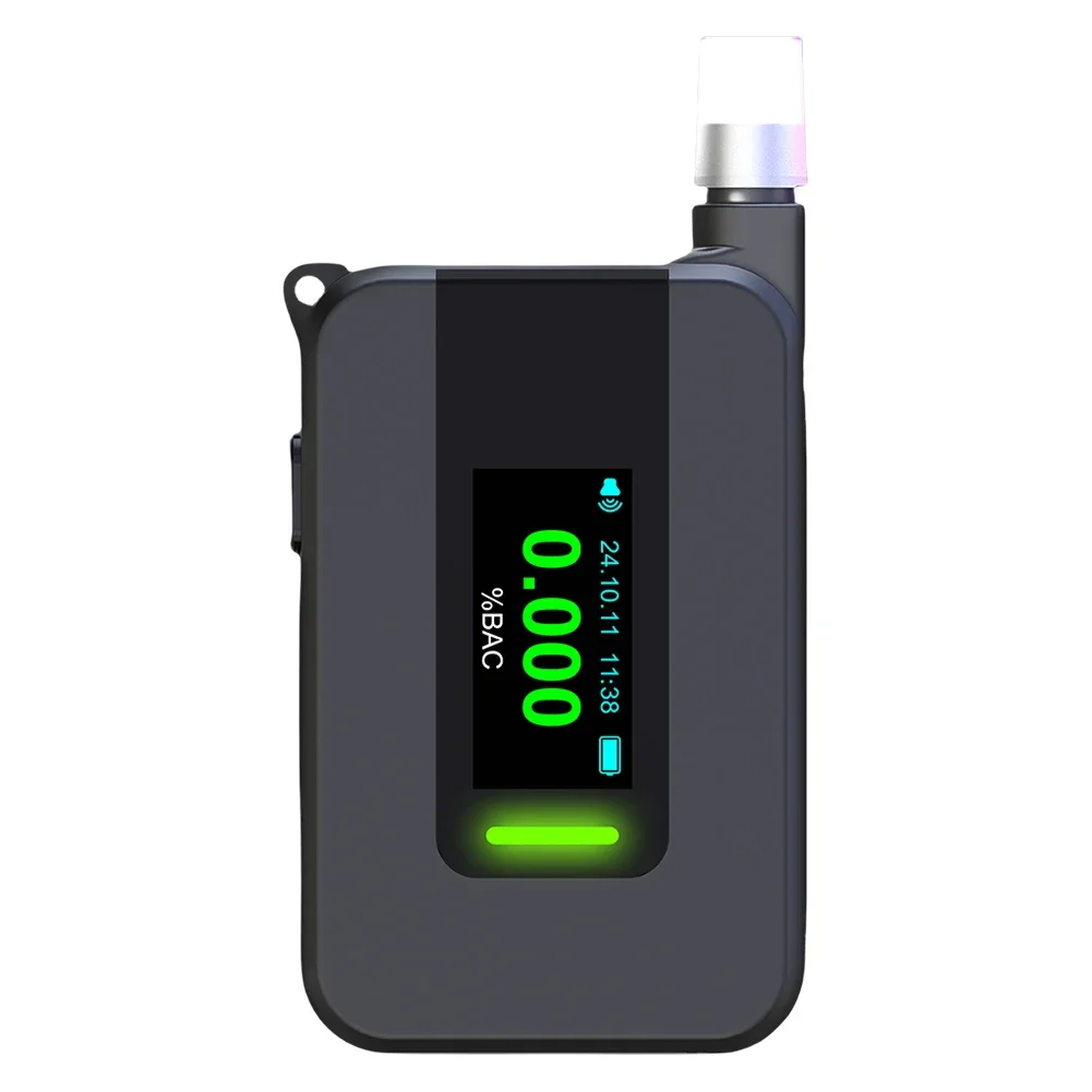 Electrochemical Alcohol Tester High Precision Professional Breath Alcohol Tester Portable Meter for Outdoors Expressway