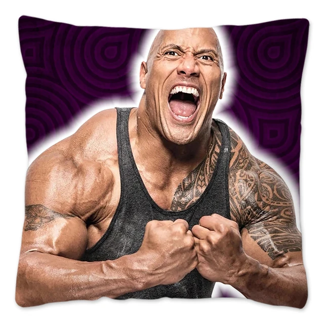 The Rock Face Cushion Cover for Home Decoration Funny Meme Throw Pillow  Cover 45x45 Polyester Sofa Pillow Case for Livingroom - AliExpress