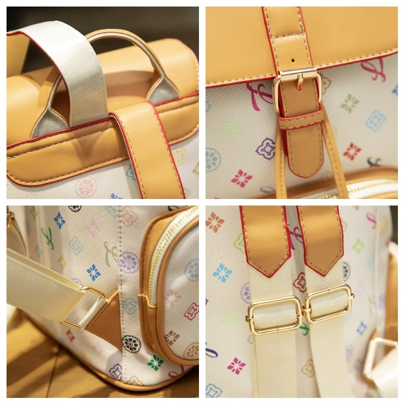 Women's Luxury Designer Backpack Large Capacity Travel Backpack Commuter Business Bag Fashion Drawstring School Bag for Girls - 5