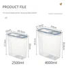 Transparent Food Storage Bin, High-Capacity Airtight Container for Oats and Cereals - Moisture and Insect Resistant 6