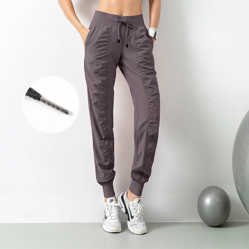 Loose sweatpants Women's slimming quick-drying pants Casual running fitness band sweatpants Breathable yoga pants