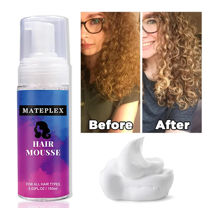 Hair Mousse For Braids Wigs No Flake Curly Hair Mousse Strong Hold Hair Styling Foam Mousse for