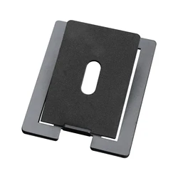 Premium Carbon Steel Speaker Stand with Shock Absorption for Enhanced Stereo Sound (Solid Black)