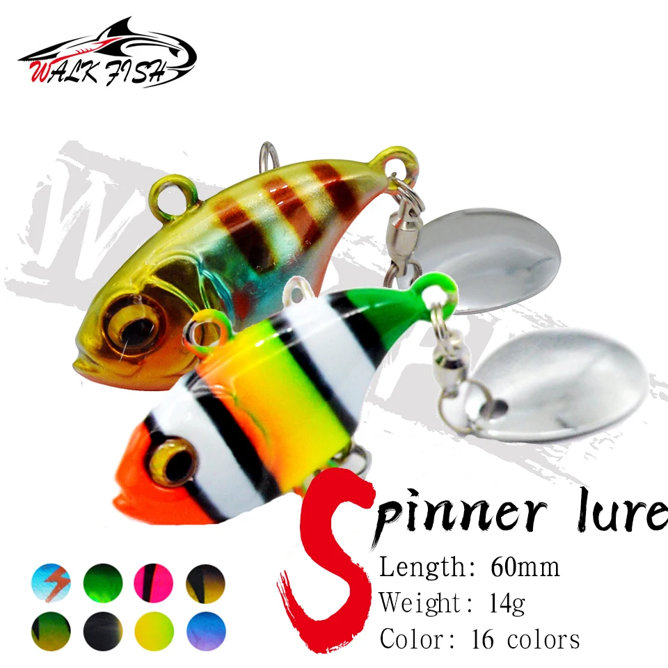 WALK FISH New 14g Spinning Tail-spinner Swimbait Fishing Lures