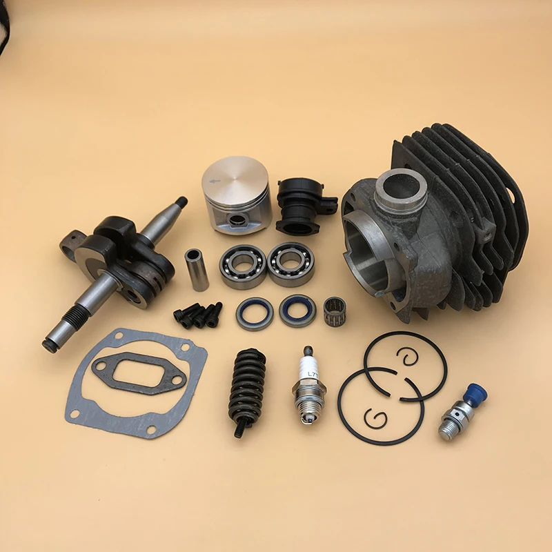 50MM Cylinder Head Piston Crankshaft Bearing Seal Motor Kit Fit Husqvarna 372XP 372 371 365 362 Chainsaw Overhaul Engine Parts 3