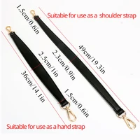 Sangle de sac en cuir Élpour sacs à main, sangle de sac à main courte, sangle de sac à main dorée, ceinture de remplacement 2