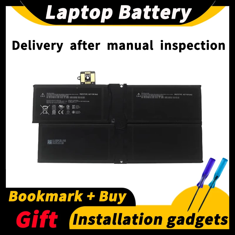 Per Microsoft Surface Pro X 1876 G3Hta056H 7.58V 38.2Wh/5039Mah Batteria Tablet