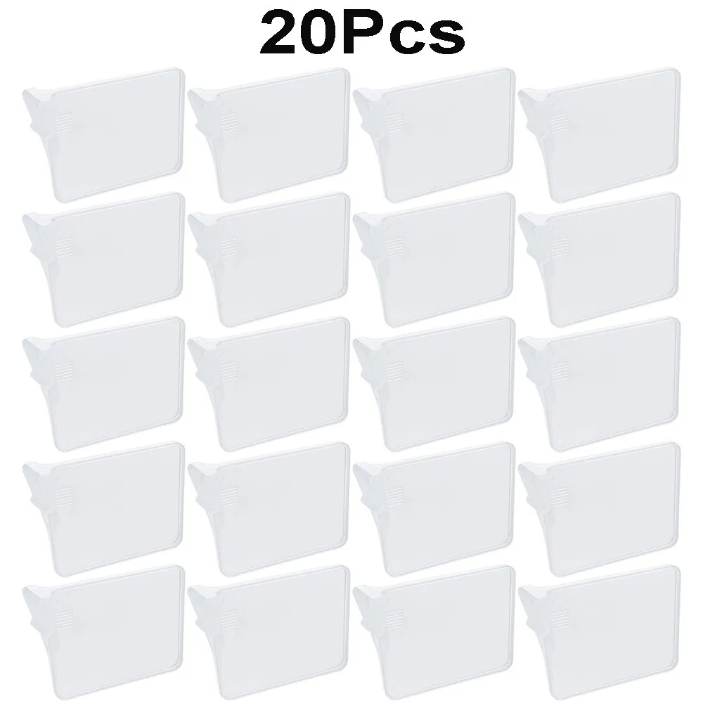 20 szt. Przezroczysty organizer do lodówki Przegroda z tworzywa sztucznego Przenośny pojemnik na lodówkę Przegroda Łatwy w montażu Trwała płytka separująca szuflady