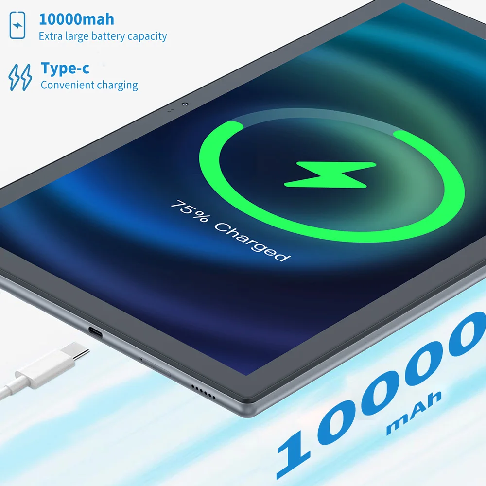 BDF 14 Inch Tablet Android12, 8GB RAM 512GB ROM, Phone Sim Card 3G 4G Lte,1TB Expand,1920x1200, 2K Screen 10000MAH Battery, WiFi 4