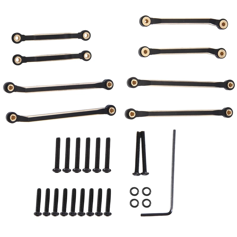 

Металлическая тяга шасси, высокопрозрачная и рулевая тяга для Traxxas 1/18 RC Crawler TRX4M, обновленные запасные части, аксессуары, детали