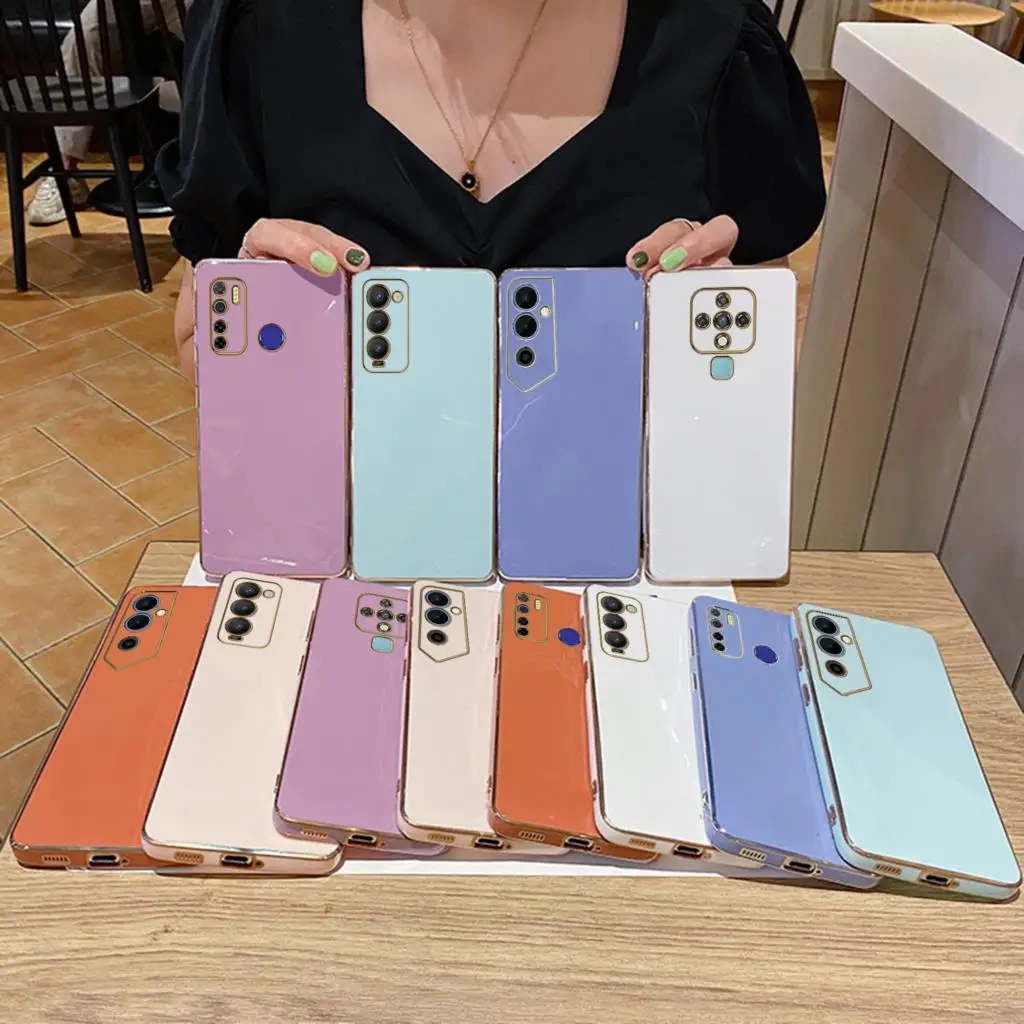 Luxury Plated Silicone Phone Case Cover
