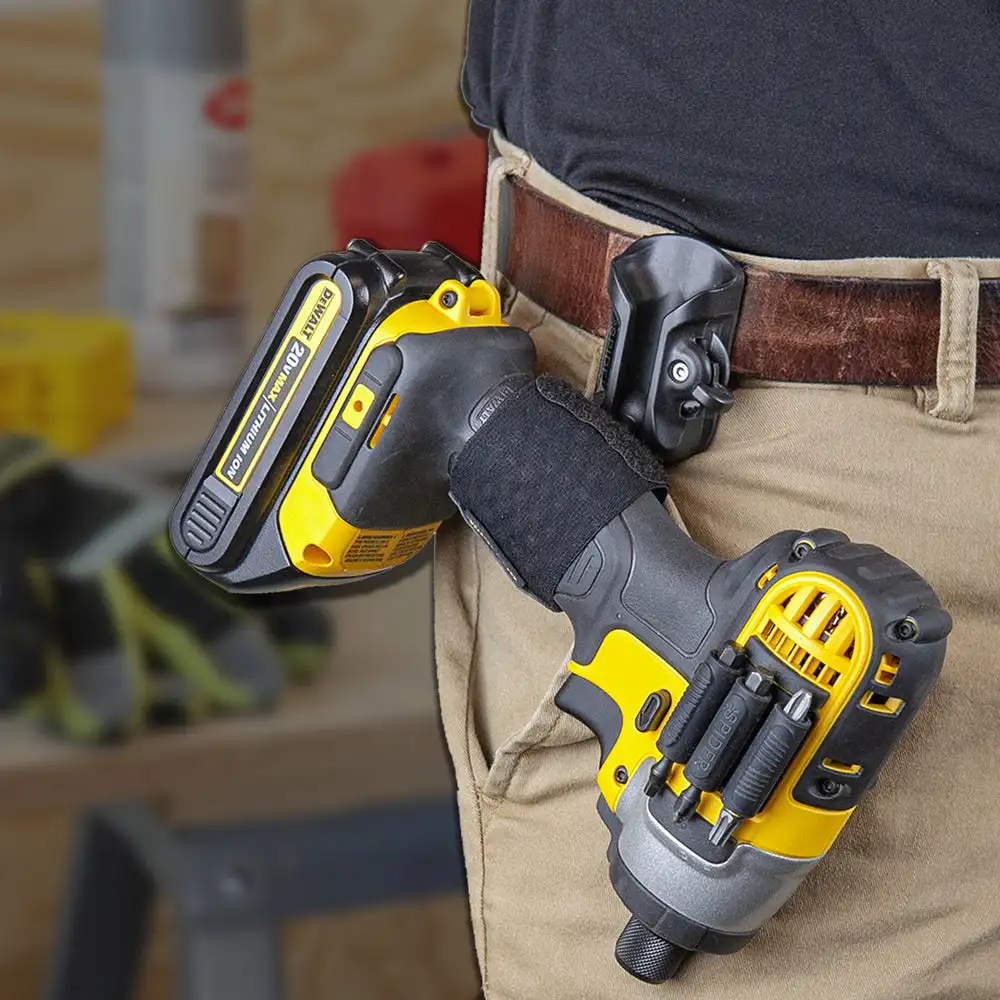 The Spider Tool Holster Set-2Piece Kit Electric Drill Hammer Drill Wrench Waist Hanging Storage Waist Hanger Storage El