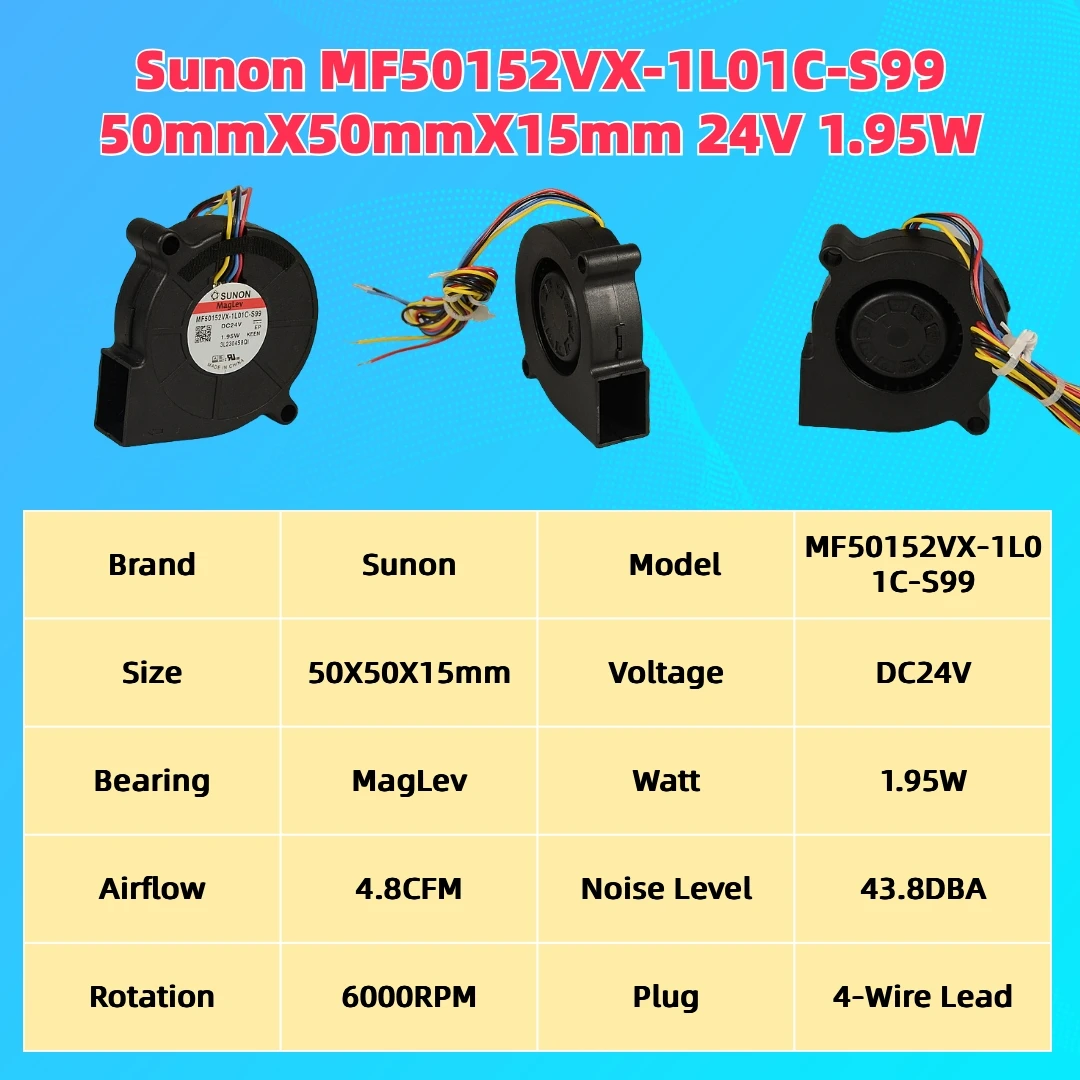 3D 프린팅 프린터 부품용 축 선풍기 송풍기 선풍기, 5015S, DC 12V, 24V, 4010 6020, 40mm, 50mm, 60mm