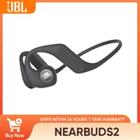 JBL Nearbuds 2 Music Gale Open-Ear Wireless Bluetooth Earphones,Non-In-Ear Hanging Design, Bone Conduction Alternative for Sport