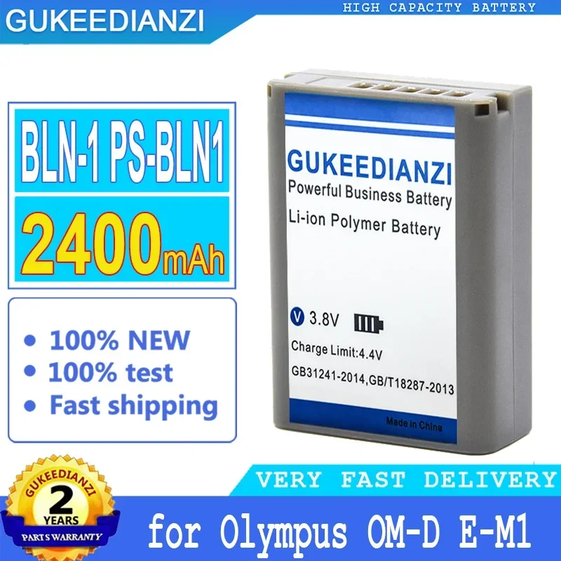 Gukeedianzi Batteria Bln-1 Ps-Bln1 Per Olympus Om-D E-M1 Pen F E-M5 Pen E-P5 Omd, Batteria Di Grande Potenza, 2400Mah