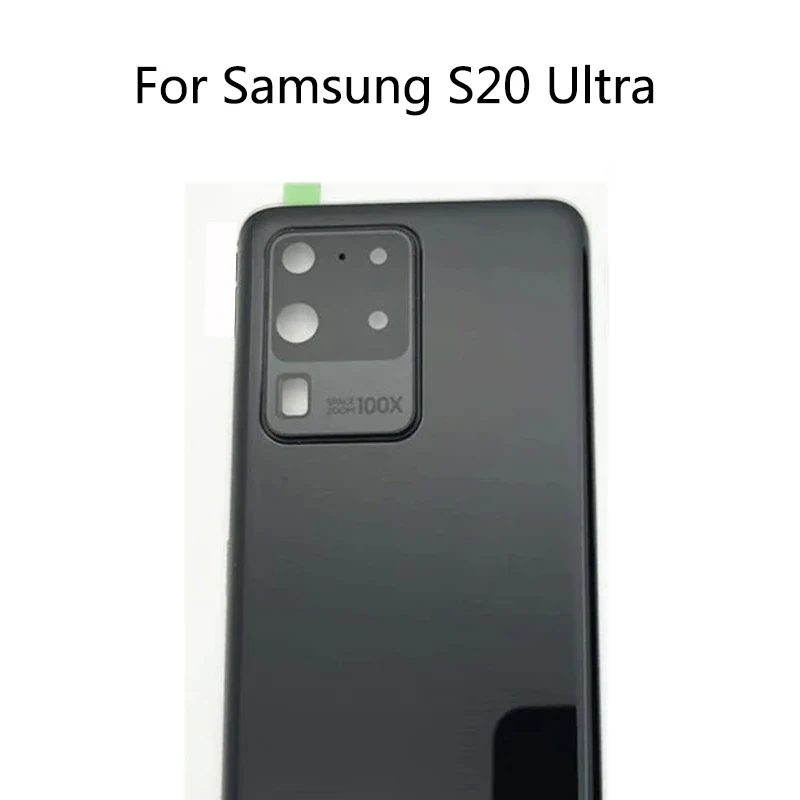 Back Samsung Galaxy S20 Ultra Battery glass Back Cover Rear Door Case Repair Parts Samsung s20Ultra cover lens phone back cover glass phone back cover glass battery cover samsung phone case