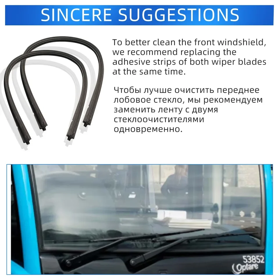 Gomme Tergicristallo Universali - 6 Pezzi Da 800mm, Ricariche Tagliabili Per Auto, Furgoni E Camion - Foto 3