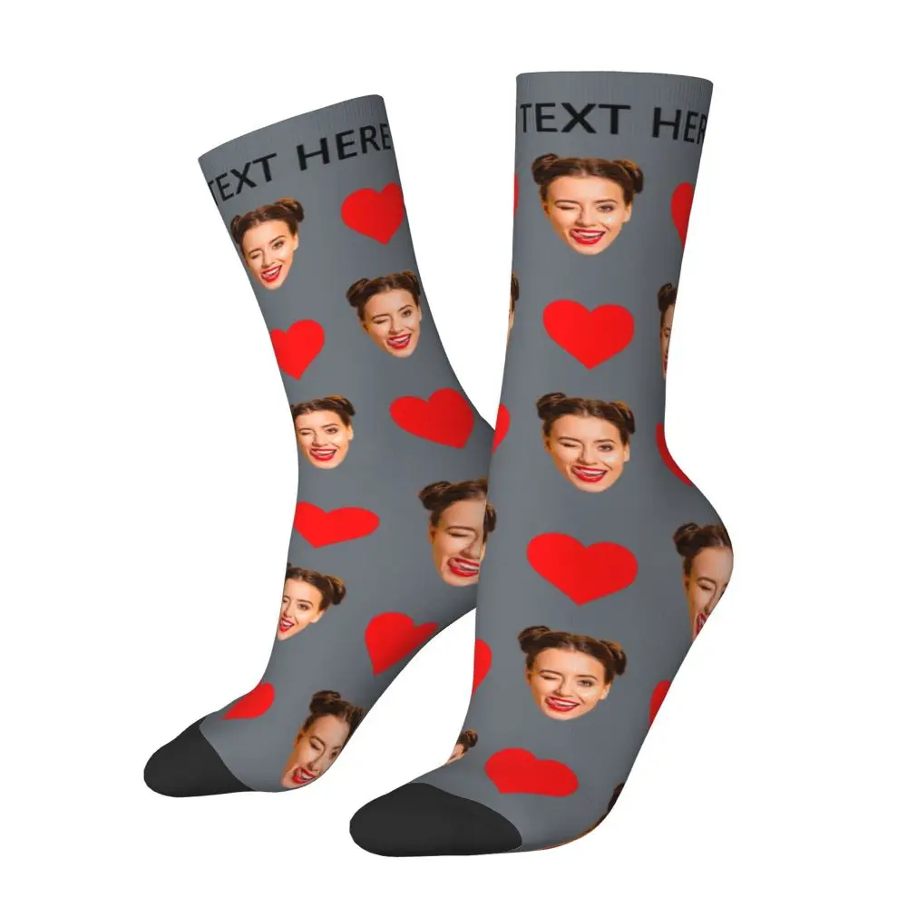 Personal Custom Avatar Printed Socks Cozy Sport Middle Tube Socks Cotton for Unisex Birthday Present 15 S53eb2c6c57e345f4b0081de74d1449cel