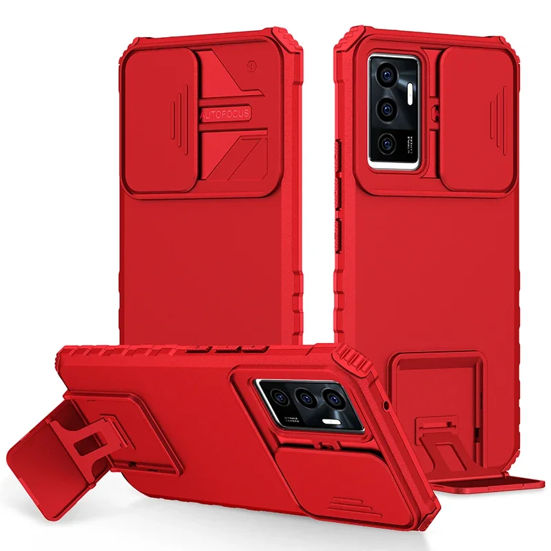 Reinforced Slide Armor Phone Case with Push Window Bracket
