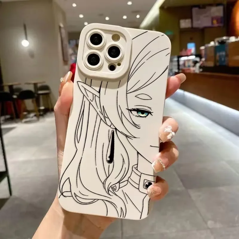 Anime Frieren Handyhülle für iPhone 17 Air 16 E 15 14 13 12 11 Pro Max Plus Mini SE 2020 2022 Beyond Journey's End – Detail 4