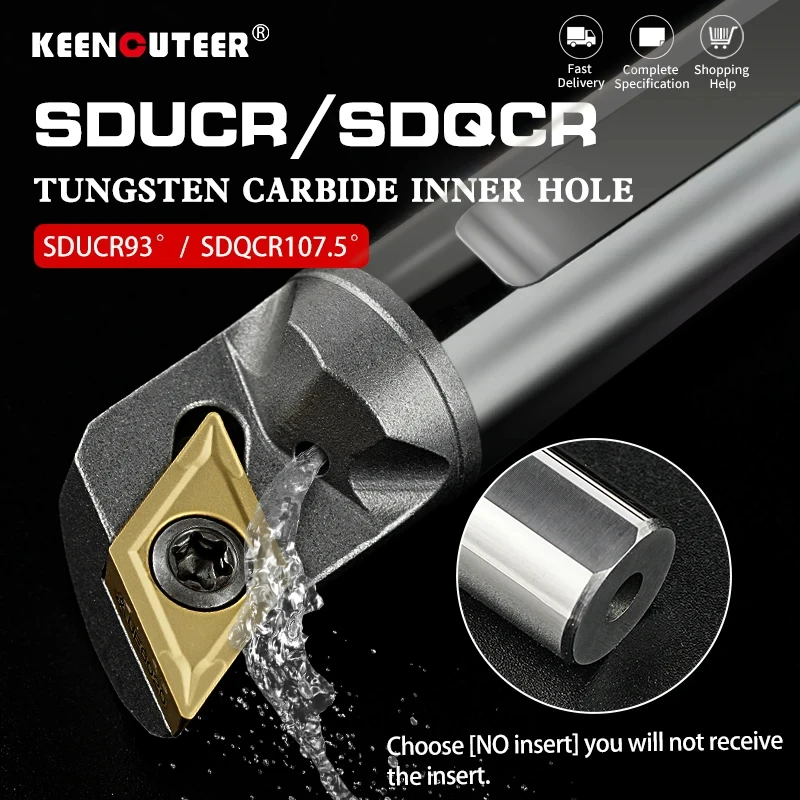 SDUCR SDQCR Internal Cooling Turning Carbide Inserts
