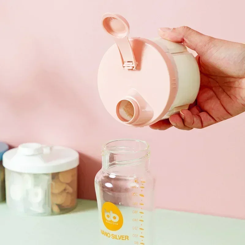 4 Grid Portable Baby Food Storage Box Milk Powder