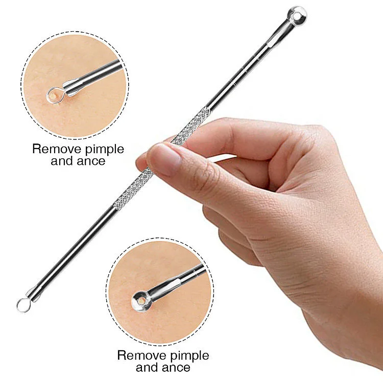 Stainless Steel Blackhead Remover Tool Set for Acne Removal