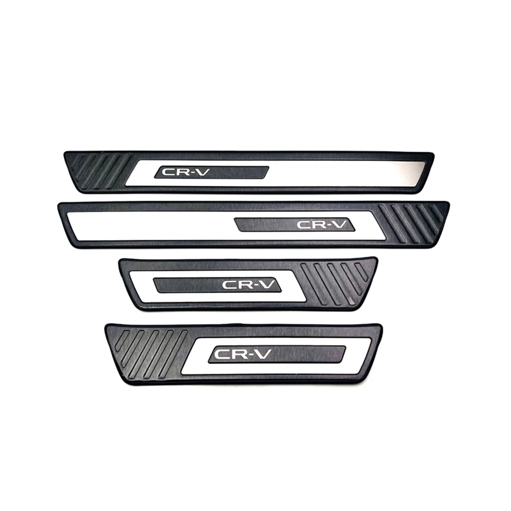 

Car Stainless Steel Front Rear Outer Door Sill Pedal Scuff Plate Cover Trim for Honda Cr-V External Door Sill Guard 2023