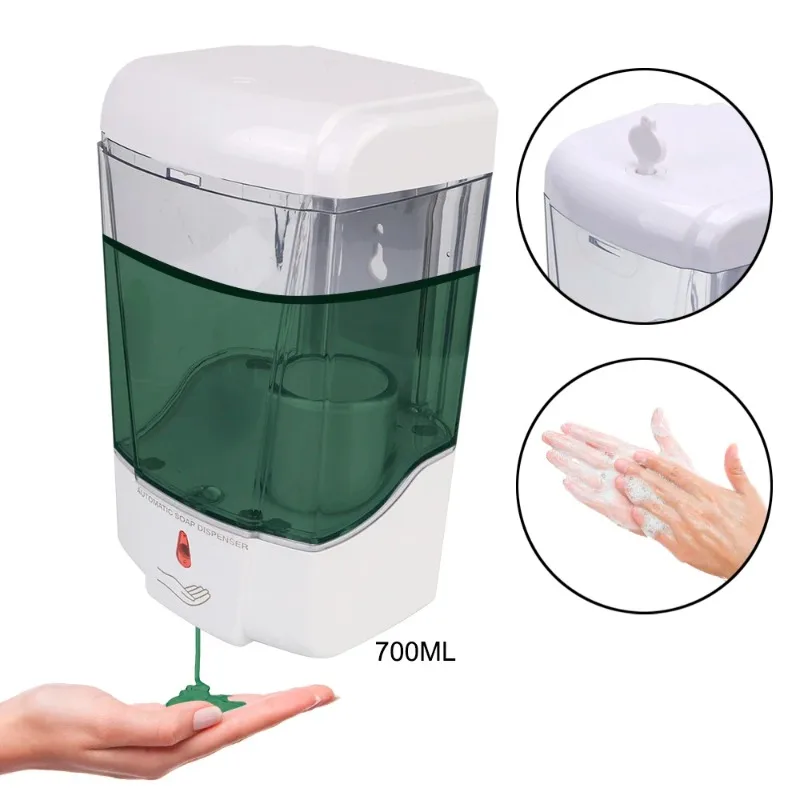 Description Picture 3 of item700ml Soap Dispenser Automatic IR Touch-free Lotion Pump WallMount for Kitchen Bathroom Easy To Install Touchless Liquid Mechine