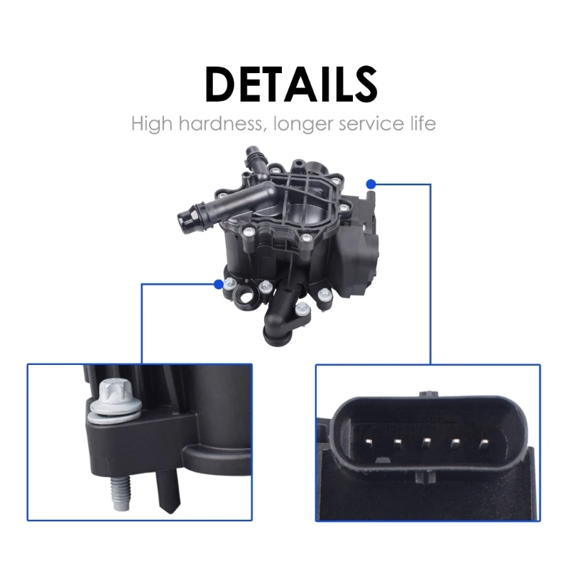 

Engine Coolant Thermostat Housing Temperature Control Regulator for 11537644811 AOS