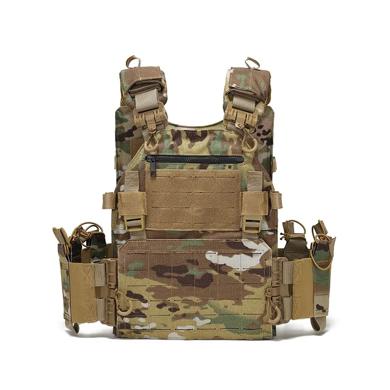 Nylon Tactical Vest MOLLE Camouflage Body Armor Hunting Carrier Airsoft Combat Accessories 5