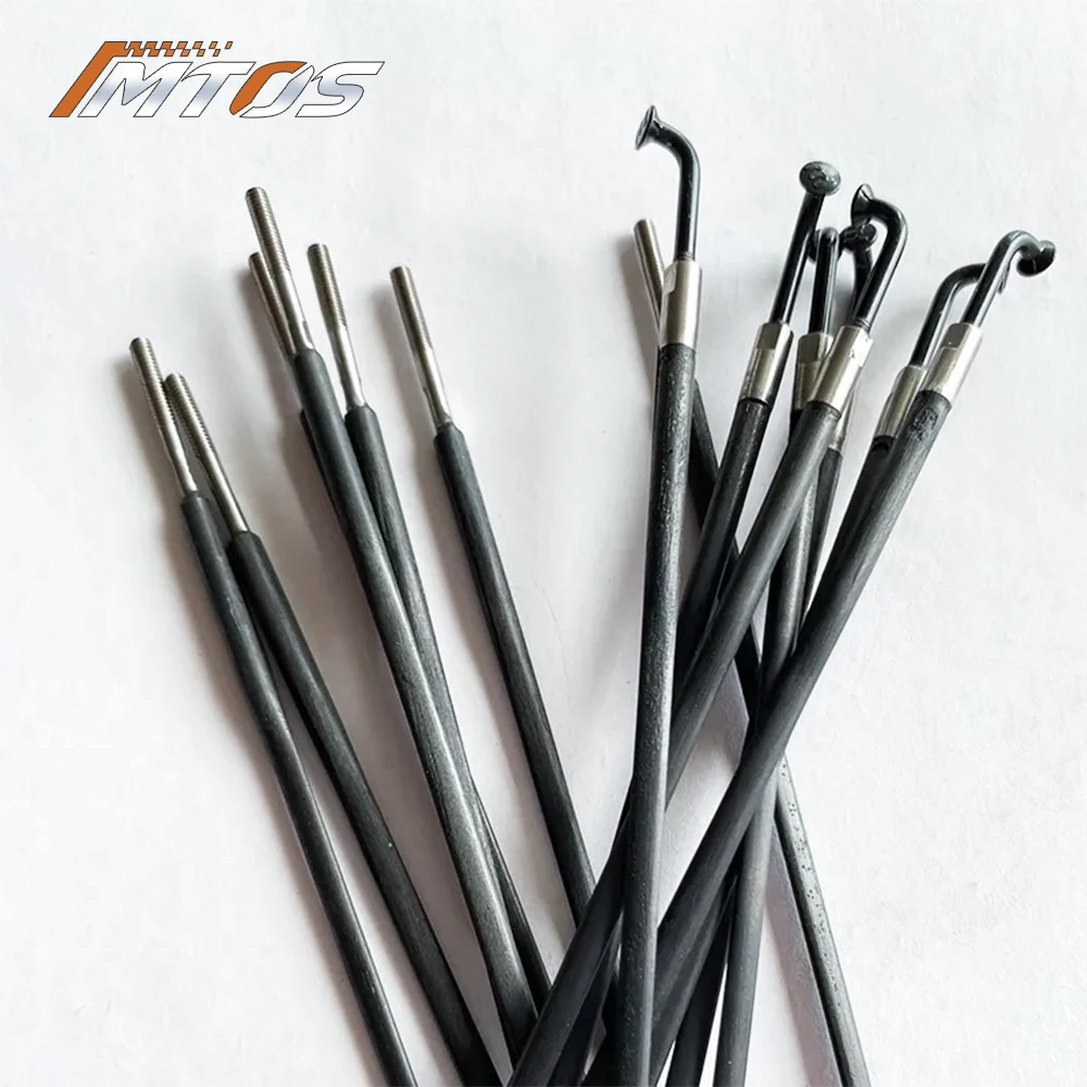 2.8G Cycling J-bend Flat Carbon Spoke for Bike Spokes Carbon Spoke Elbow Universal Mountain Bike Spokes bicycle parts bicycle spokes
