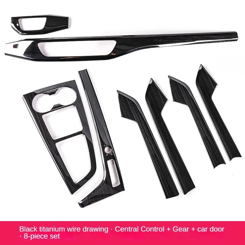 For Audi A4l A5 2017-2024 Center Console Gear Panel Decorative Frame, Stainless Steel Interior Gear Trim Sticker