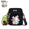 BT21 Cooky Tata Koya RJ Shooky Man Chimmy Cute Cartoon Casual Versatile Korean Style Student Shoulder Crossbody Bag Canvas Bag