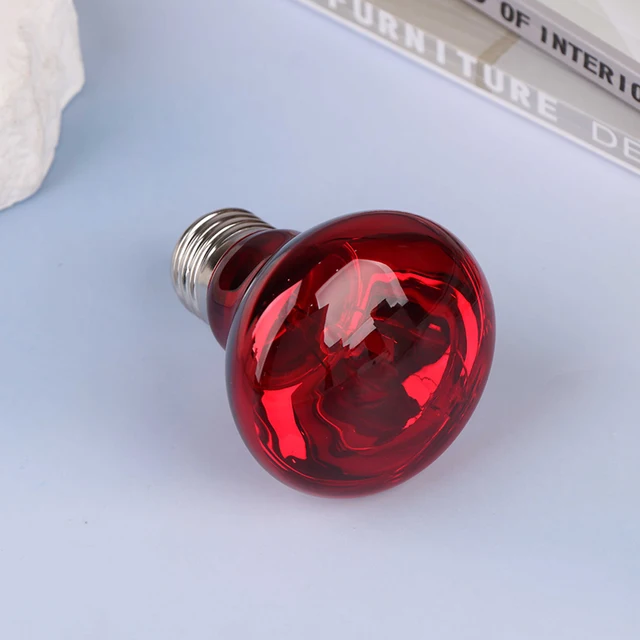 1PC For Plants Amphibians Reptile Pets 25/40/50/60/75/100W E27 UVA Poultry Bulb Infrared Night Light Day Poultry Heating Bulb 5