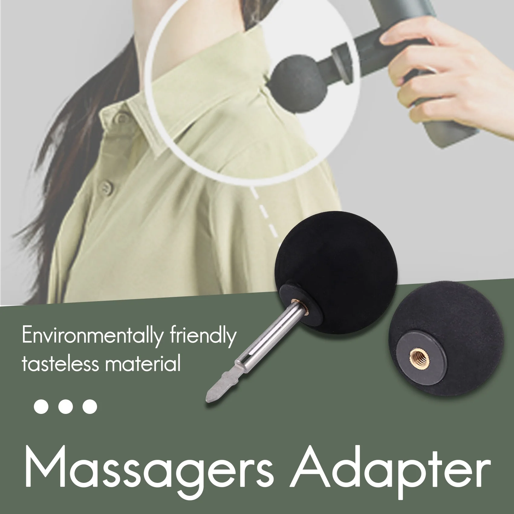 6PCS/Set Muscle Relaxation Massage Jigsaw Electric Massagers Adapter Percussion Massage Tips Kit Attachment Massager 4
