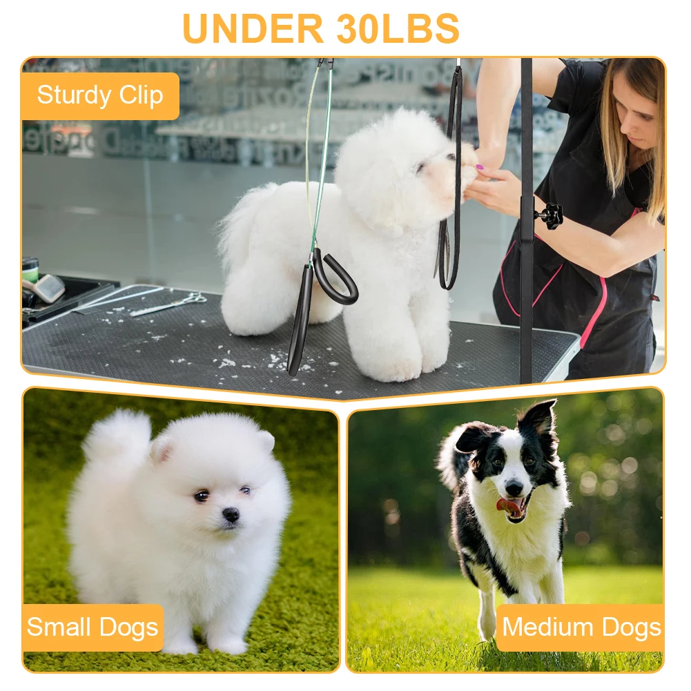 Suspender Grooming Table Arm Support Height Adjustable Dog Shower Stand Stainless Steel Telescopic Pet Grooming Stand with Sling