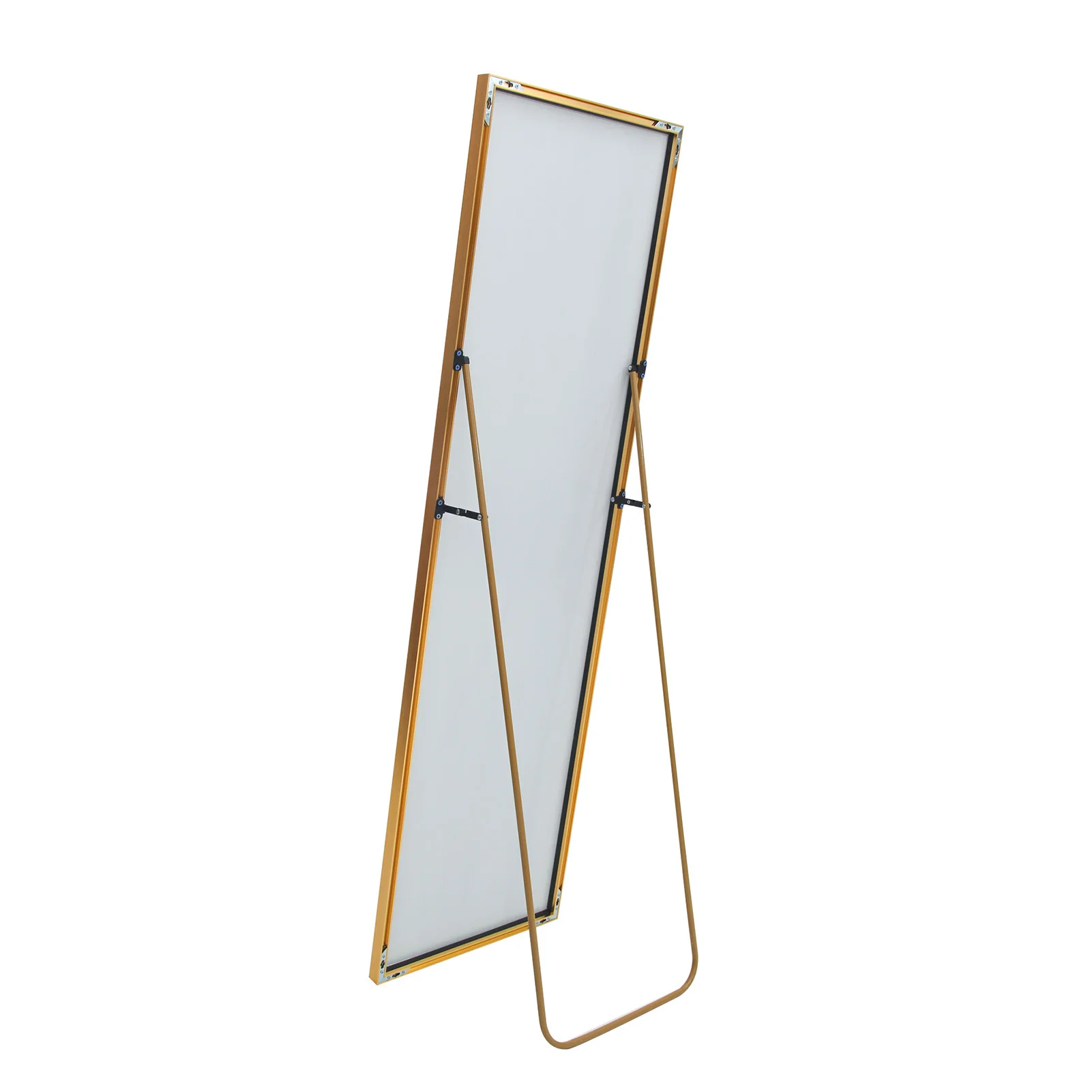 Standing Mirror 162×53cm, Full-Length Mirror, Aluminum Frame Rectangular Cosmetic Mirror for Living Room, Bedroom, Dressing Room
